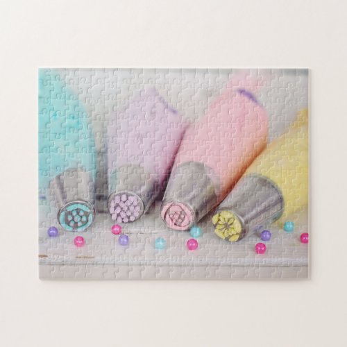 Pastel Colored Cake Decorating Tools Photograph Jigsaw Puzzle