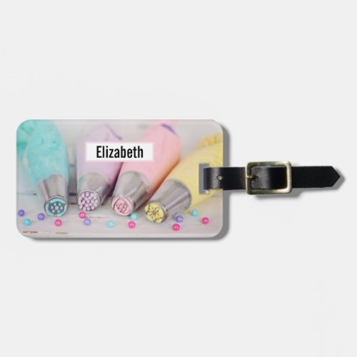 Pastel Colored Cake Decorating Tools Photograph Luggage Tag
