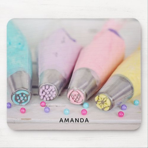 Pastel Colored Cake Decorating Tools Photograph Mouse Pad