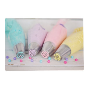 Pastel Colored Cake Decorating Tools Photograph Placemat