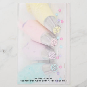 Pastel Colored Cake Decorating Tools Photograph Stationery