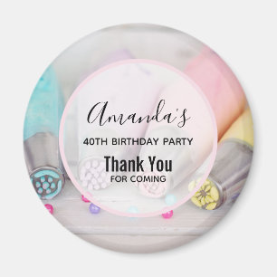 Pastel Colored Cake Decorating Tools Thank You Magnet