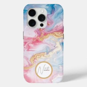 Pastel colored Elegant Glamorous Script Case-Mate  iPhone 15 Pro Case