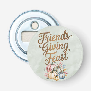 Pastel Colored Pumpkins Friendsgiving Feast Bottle Opener
