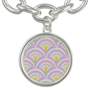 Pastel colored shell pattern bracelet