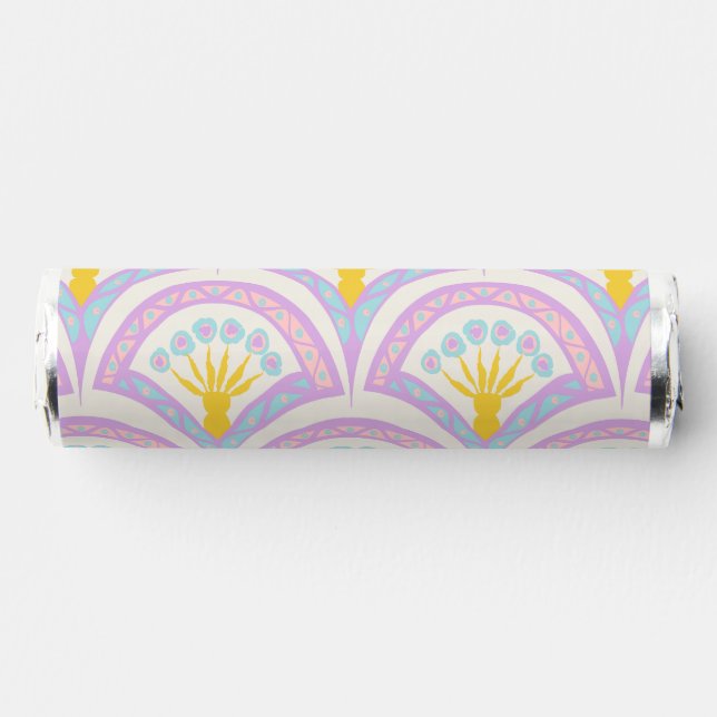 Pastel colored shell pattern breath savers® mints (Front)