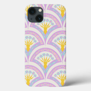 Pastel colored shell pattern iPhone 13 case