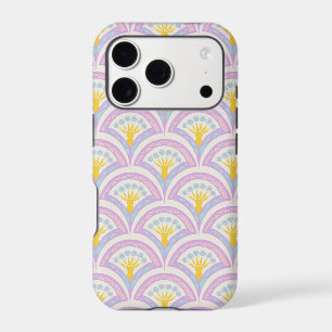 Pastel colored shell pattern iPhone 17 pro case