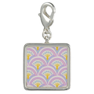 Pastel colored shell pattern charm