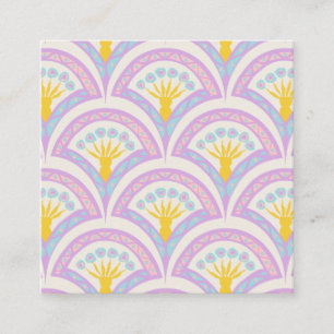 Pastel colored shell pattern discount card