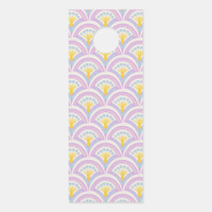 Pastel colored shell pattern door hanger