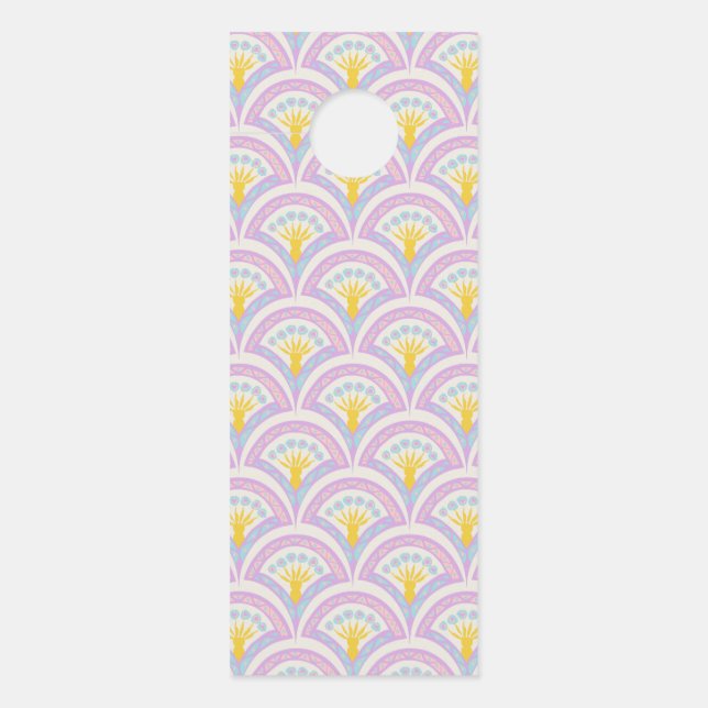 Pastel colored shell pattern door hanger (Front)