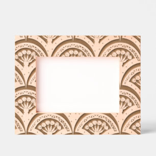 Pastel colored shell pattern engraved frames