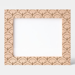 Pastel colored shell pattern engraved frames