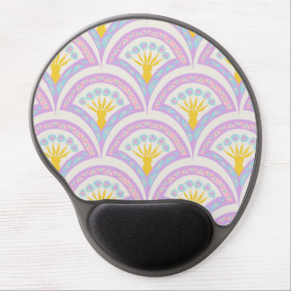 Pastel colored shell pattern gel mouse pad
