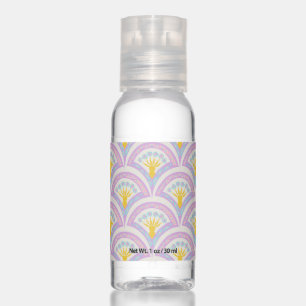 Pastel colored shell pattern hand sanitizer