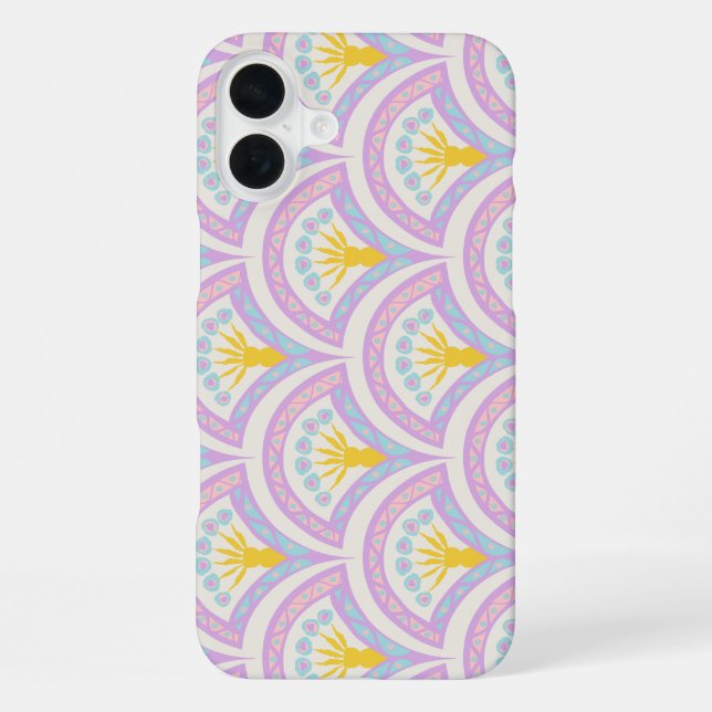Pastel colored shell pattern iPhone case (Back)