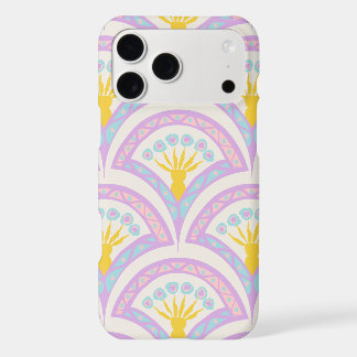 Pastel colored shell pattern iPhone 17 pro max case