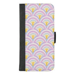 Pastel colored shell pattern iPhone 8/7 plus wallet case