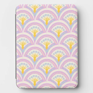 Pastel colored shell pattern kindle cover