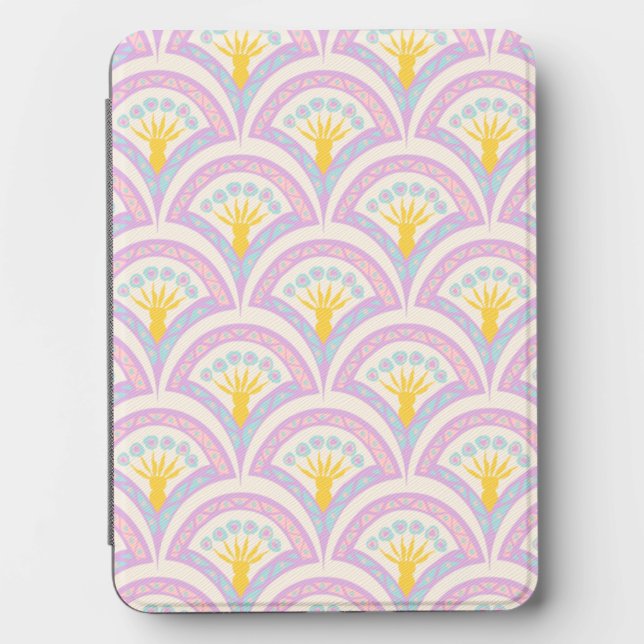 Pastel colored shell pattern kindle cover (Front)