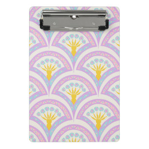 Pastel colored shell pattern mini clipboard