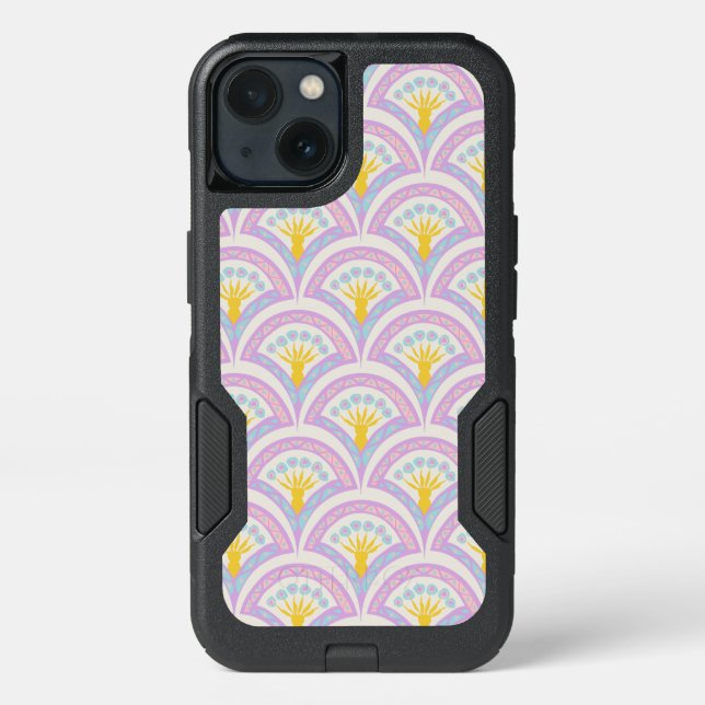 Pastel colored shell pattern otterbox iPhone case (Back)