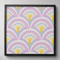 Pastel colored shell pattern