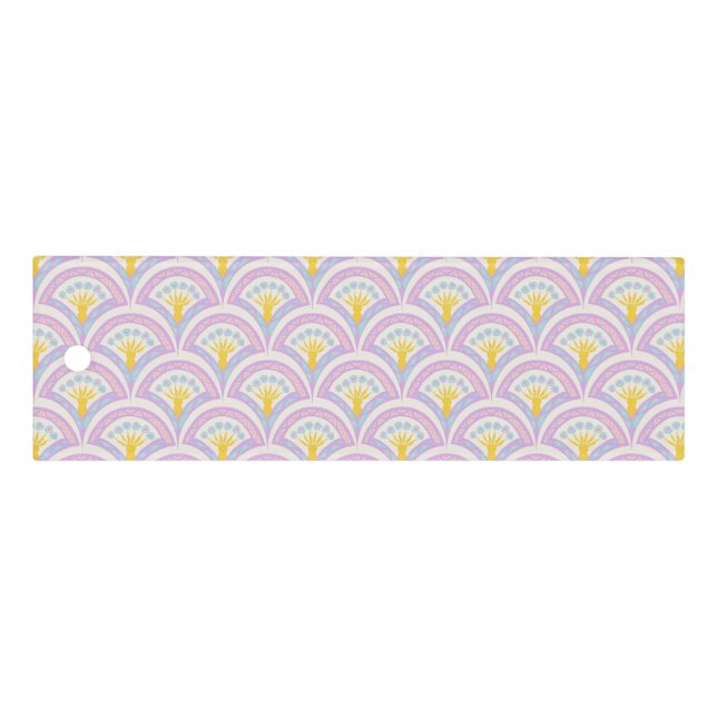 Pastel colored shell pattern ruler (Front)