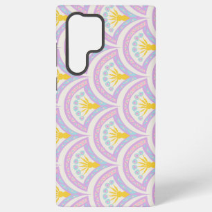 Pastel colored shell pattern samsung galaxy s22 ultra case