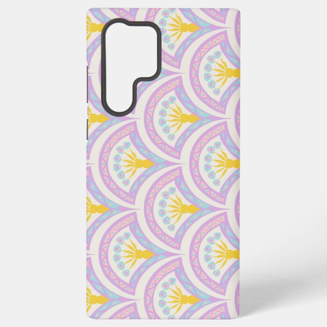 Pastel colored shell pattern samsung galaxy case (Back)