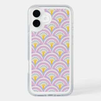 Pastel colored shell pattern iPhone 16 plus case
