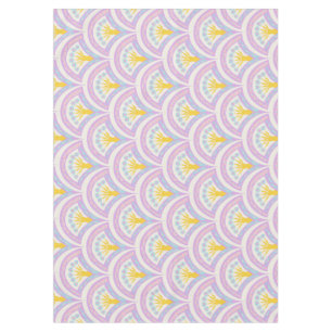 Pastel colored shell pattern tablecloth