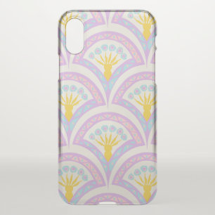 Pastel colored shell pattern iPhone x case