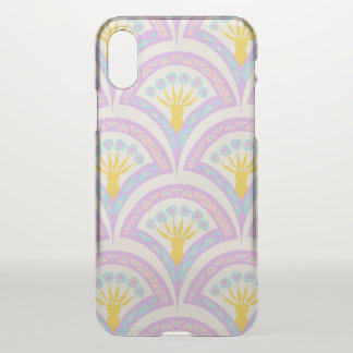 Pastel colored shell pattern iPhone x case