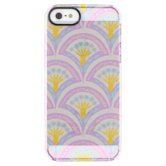 Pastel colored shell pattern clear iPhone SE/5/5s case