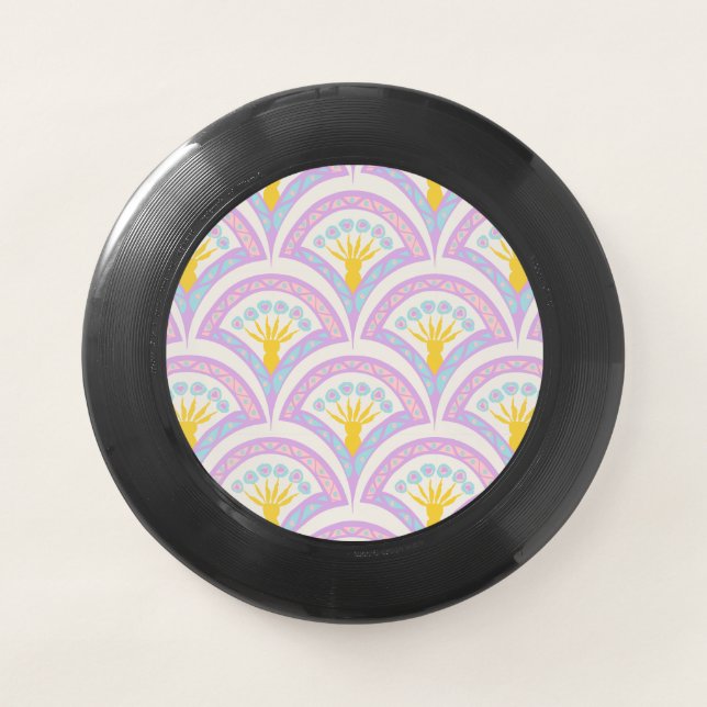 Pastel colored shell pattern Wham-O frisbee (Front)