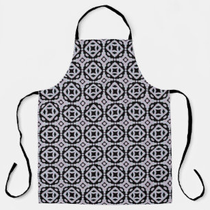 Pastel Colored Squiggly Discs Symmetrical Pattern Apron