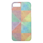 Pastel Colored Watercolor Triangles Geometric Art Iphone 8/7 Case at Zazzle
