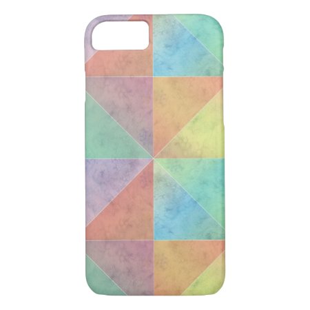 Pastel Colored Watercolor Triangles Geometric Art Iphone 8/7 Case