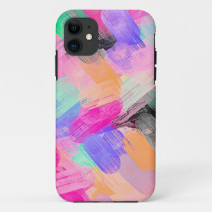 Pastel Colorful Abstract Background iPhone 11 Case