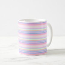 Pastel colorful cute palette stripes Mug