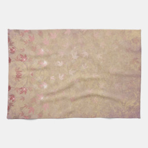 Pastel Colorful Leaves Kitchen Towel