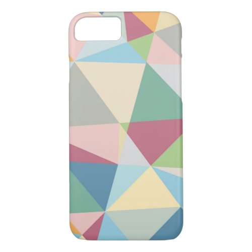 Pastel Colorful Modern Abstract Geometric Pattern iPhone 87 Case