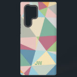 Pastel Colorful Modern Abstract Geometric Pattern Samsung Galaxy S22 Ultra Case<br><div class="desc">Colorful abstract pastel tones geometric shapes modern pattern design.</div>