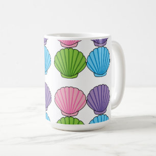 Pastel Colorful Seashell Pack Coffee Mug