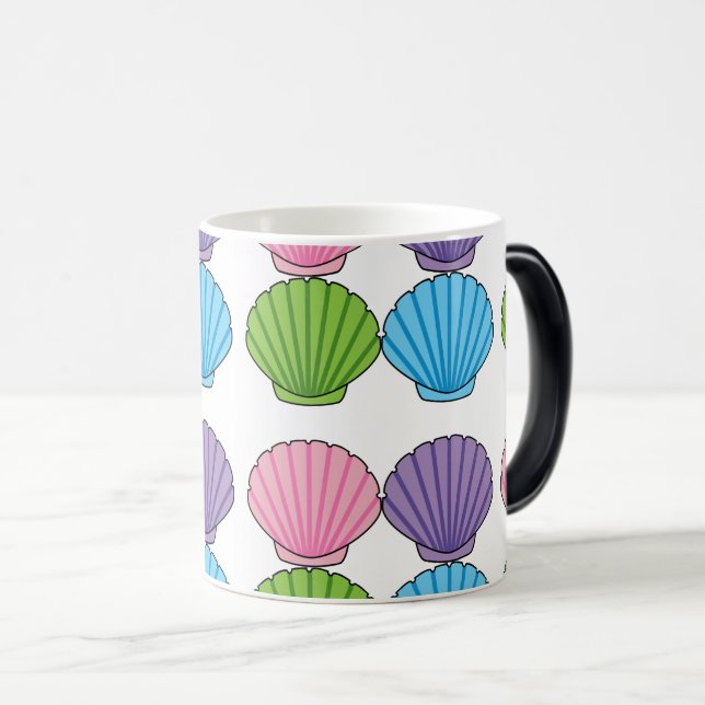 Pastel Colorful Seashell Pack Color Morph Mug (Front Right)