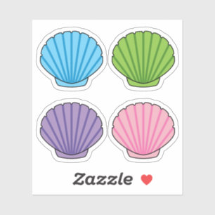Pastel Colorful Seashell Pack Sticker