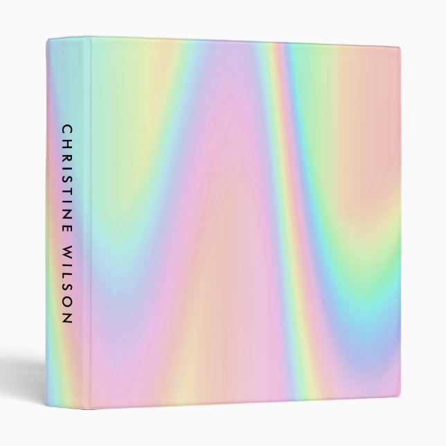 pastel colors 3 ring binder (Front/Spine)