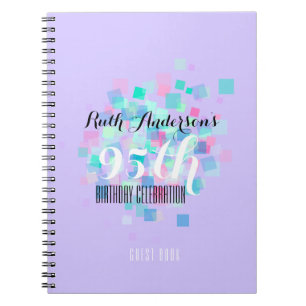 Pastel Colors 95th Birthday Party Guest Book 2